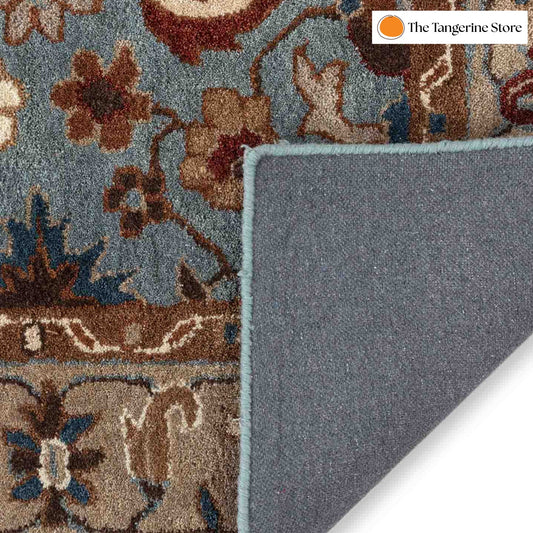 Handcrafted Rug/Carpet | Pure Wool | Hand Tufted | High Pile | High Density | Yarn Dyed-1
