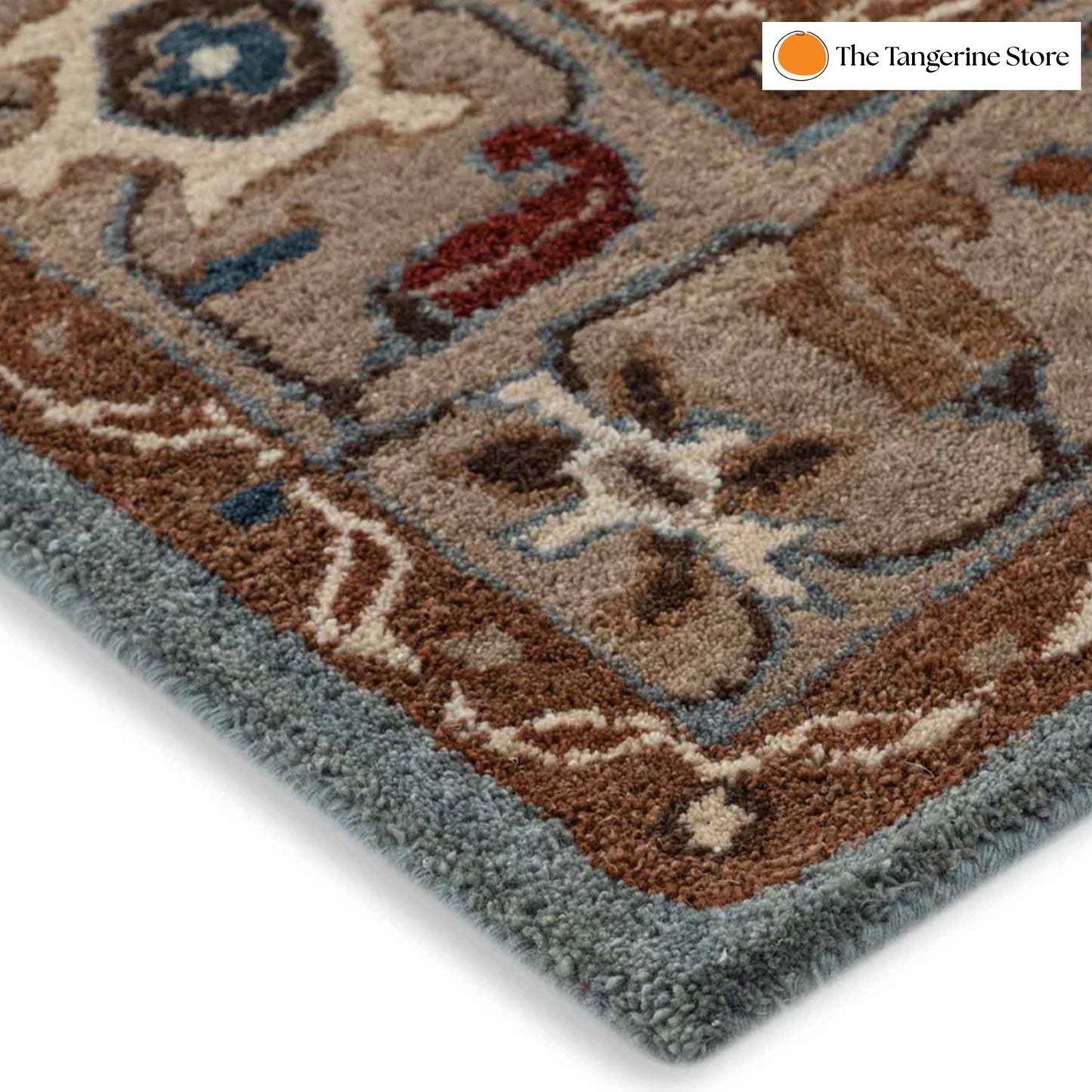 Handcrafted Rug/Carpet | Pure Wool | Hand Tufted | High Pile | High Density | Yarn Dyed-3
